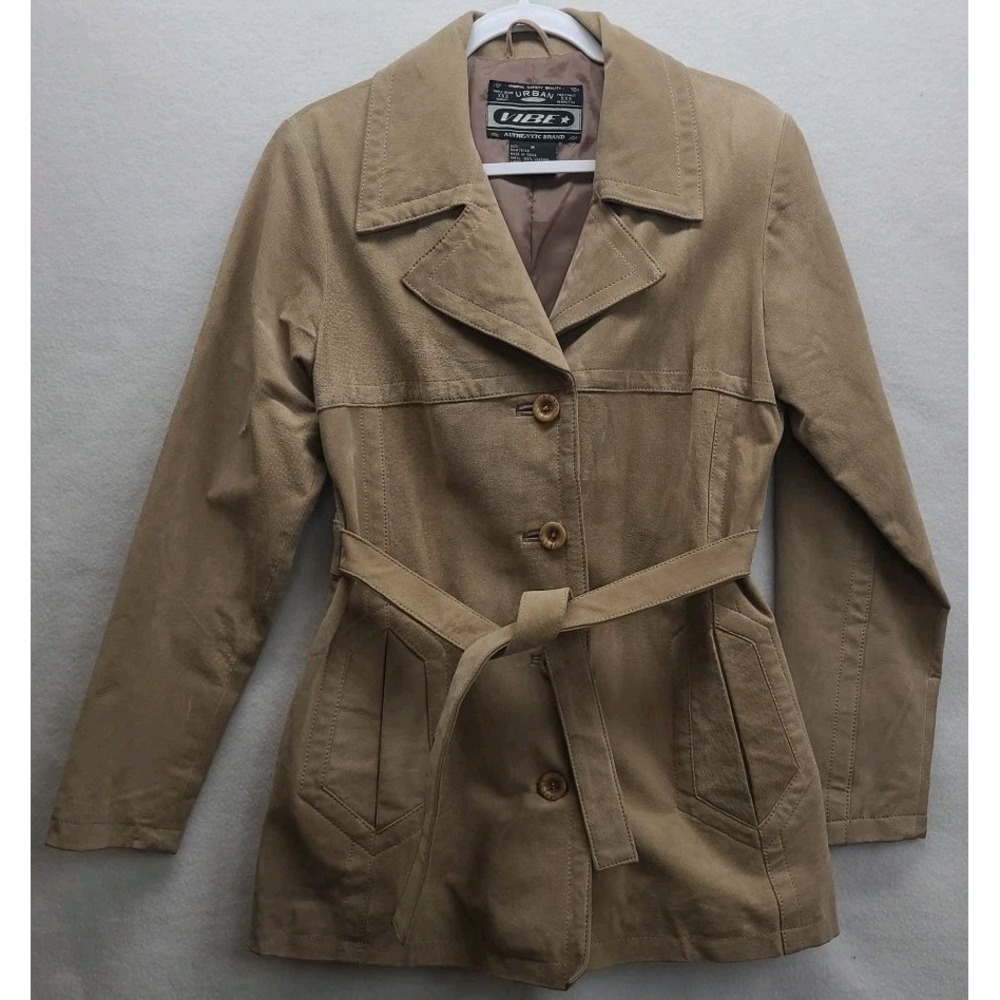 Vintage Urban Vibe Suede Leather Jacket Y2K 90s Boho Hippie Fairy